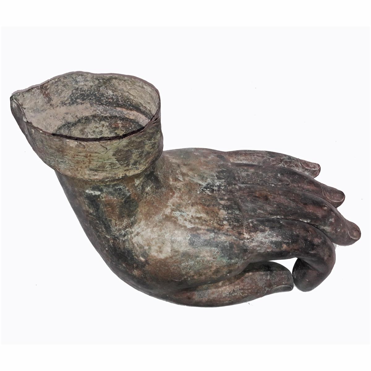 Thai Mid-20th Century Bronze Buddha Hand