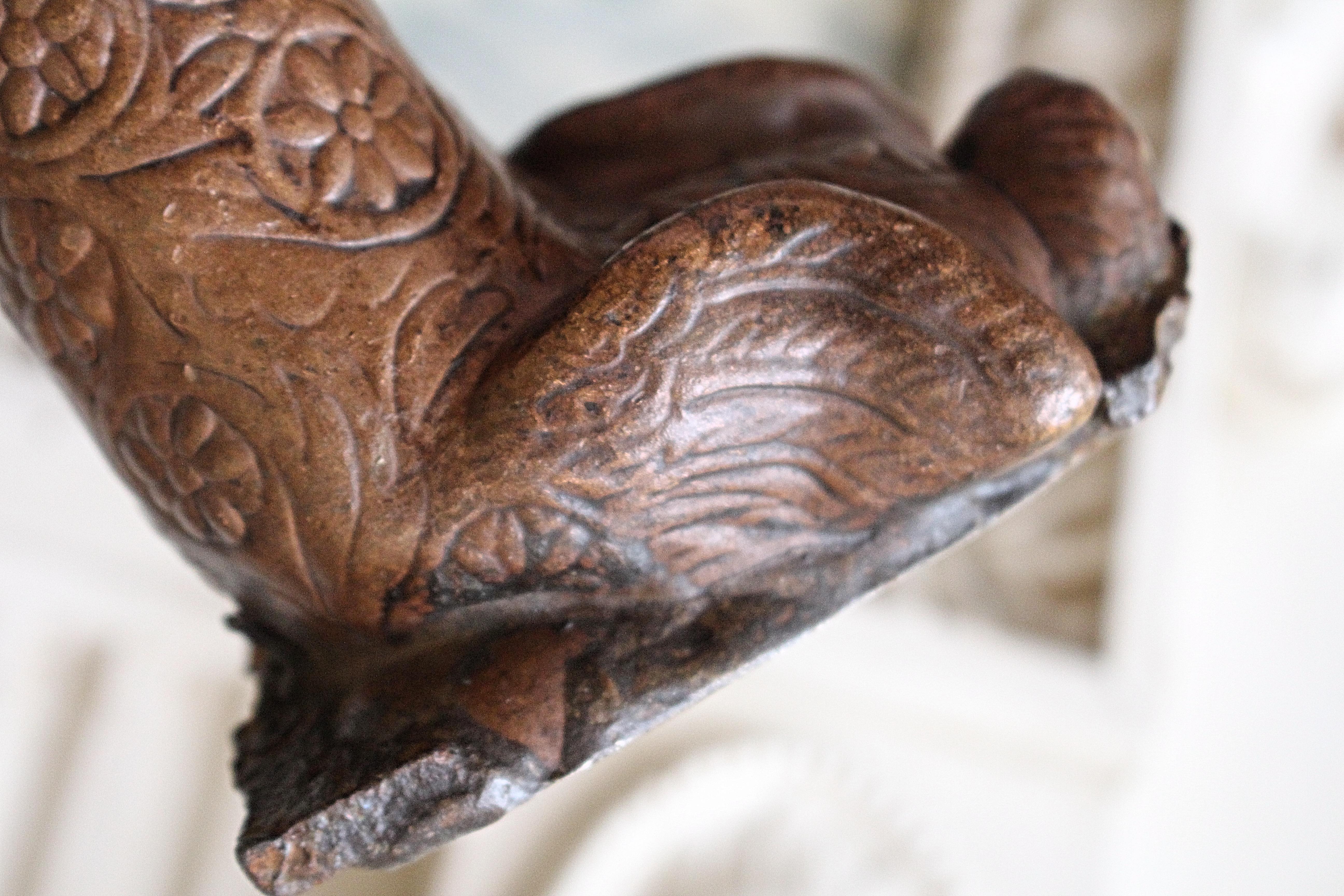 Mid 20th Century Bronze Daffy & Donald Fairground Carousel Handles Coat Hooks 6