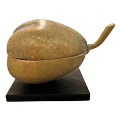 Mid-20th Century Bronze Fig Box Mid-20th Century Bronze Fig Box