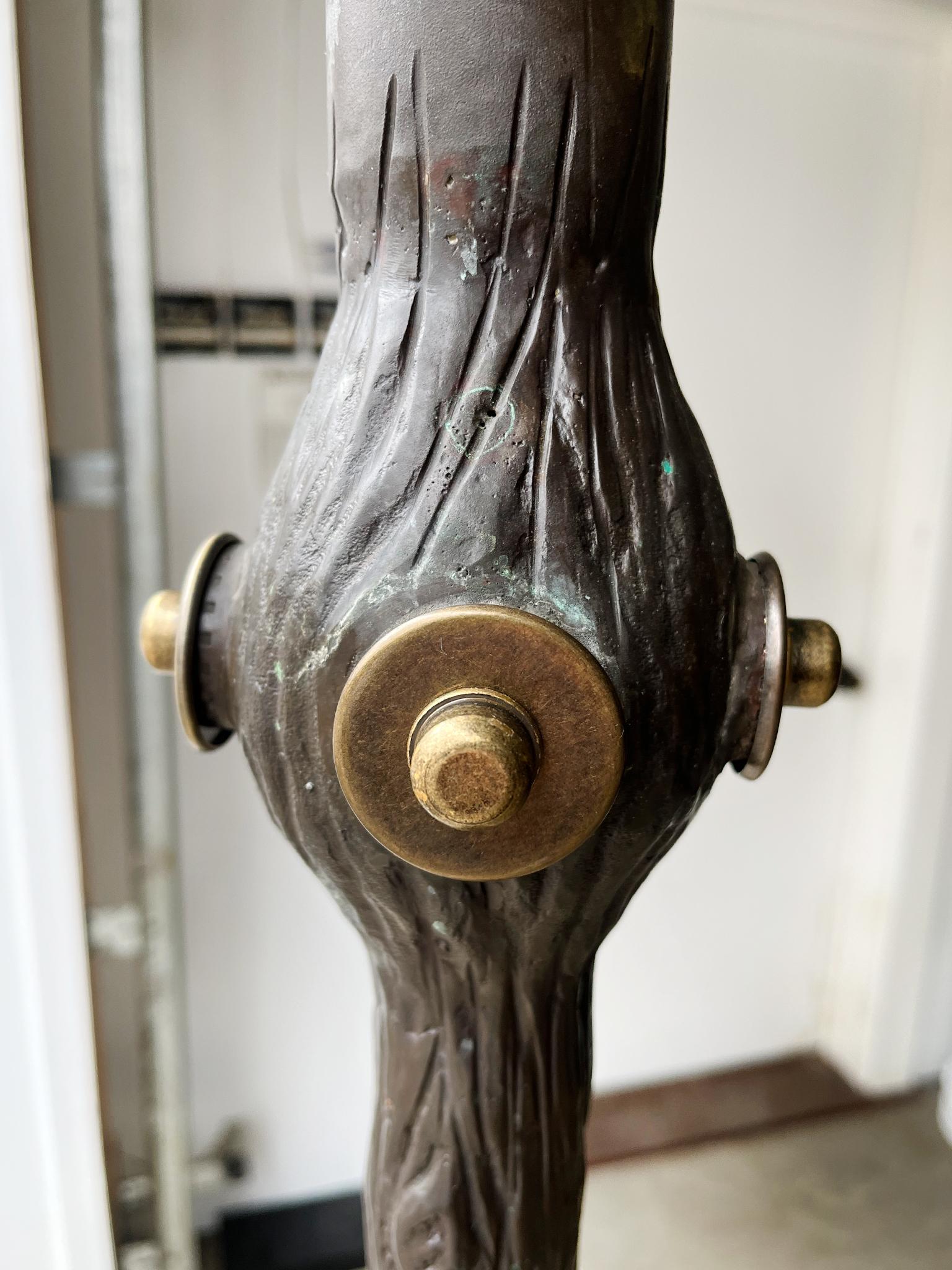 Mid-20th Century Bronze Tree Form Floor Lamp 2