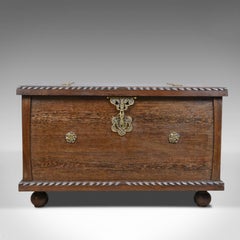 Mid-20th Century Burmese Chest, Blanket Box, Wooden Trunk, circa 1940
