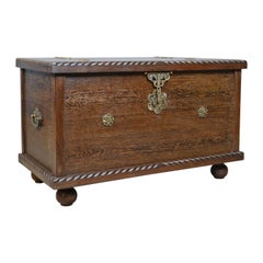 Mid-20th Century Burmese Chest, Blanket Box, Wooden Trunk, circa 1940