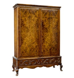 Mid 20th century burr birch cabinet by Bodafors