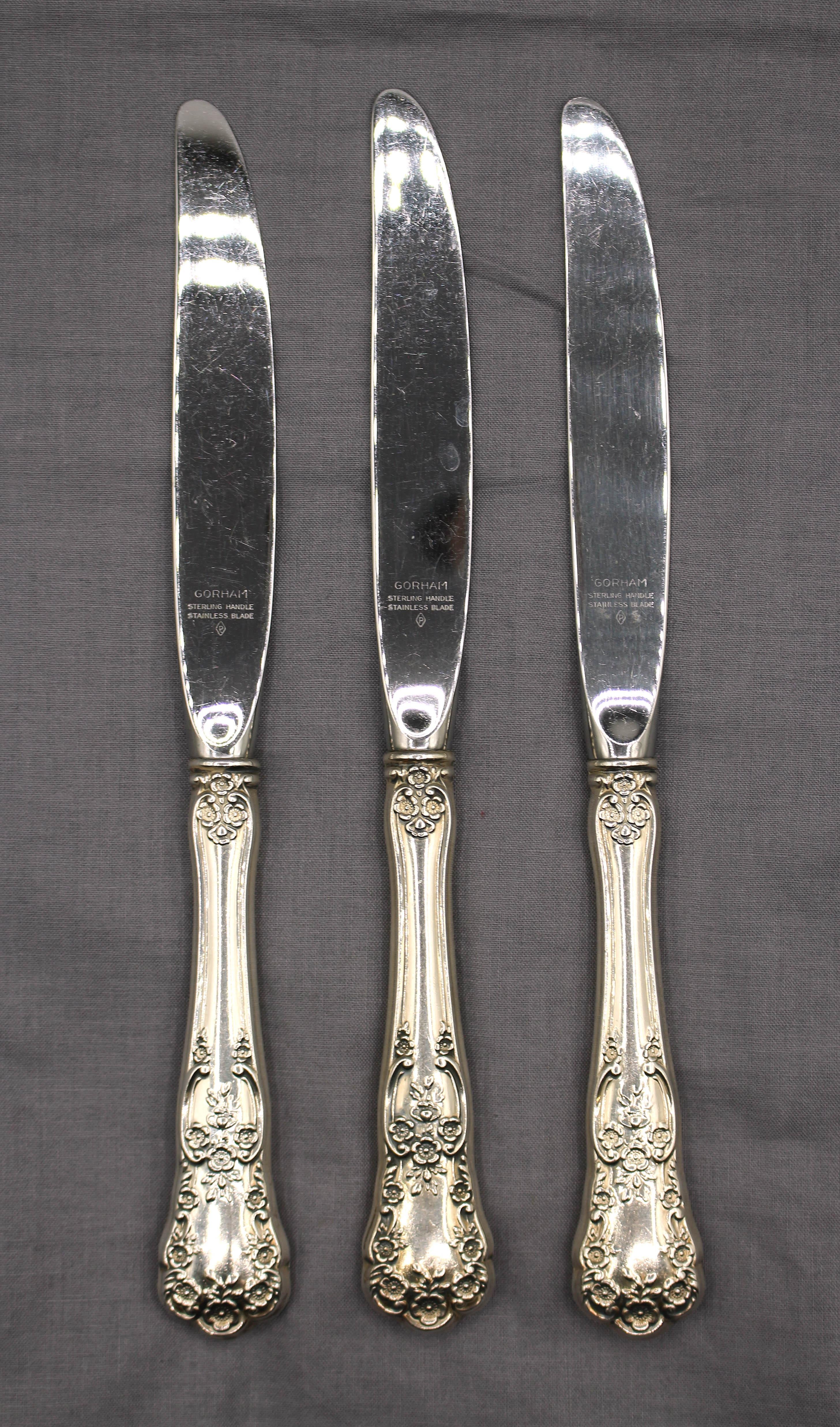 Sterling Silver Mid-20th Century Buttercup Pattern Gorham Sterling Flatware Set