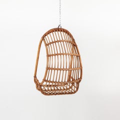 Mid-20th Century Cane Hanging Chair