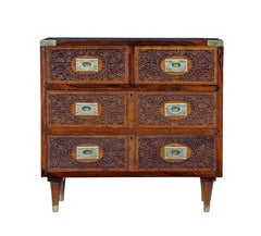 Mid 20th century carved chest of drawers by Fazal Rahim & Bros