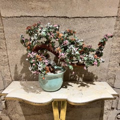 Bonsai di giada in pietra multipla intagliata della metà del XX secolo