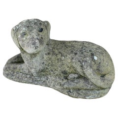 Mid-20th Century Cast Stone English Labrador Garden Ornament