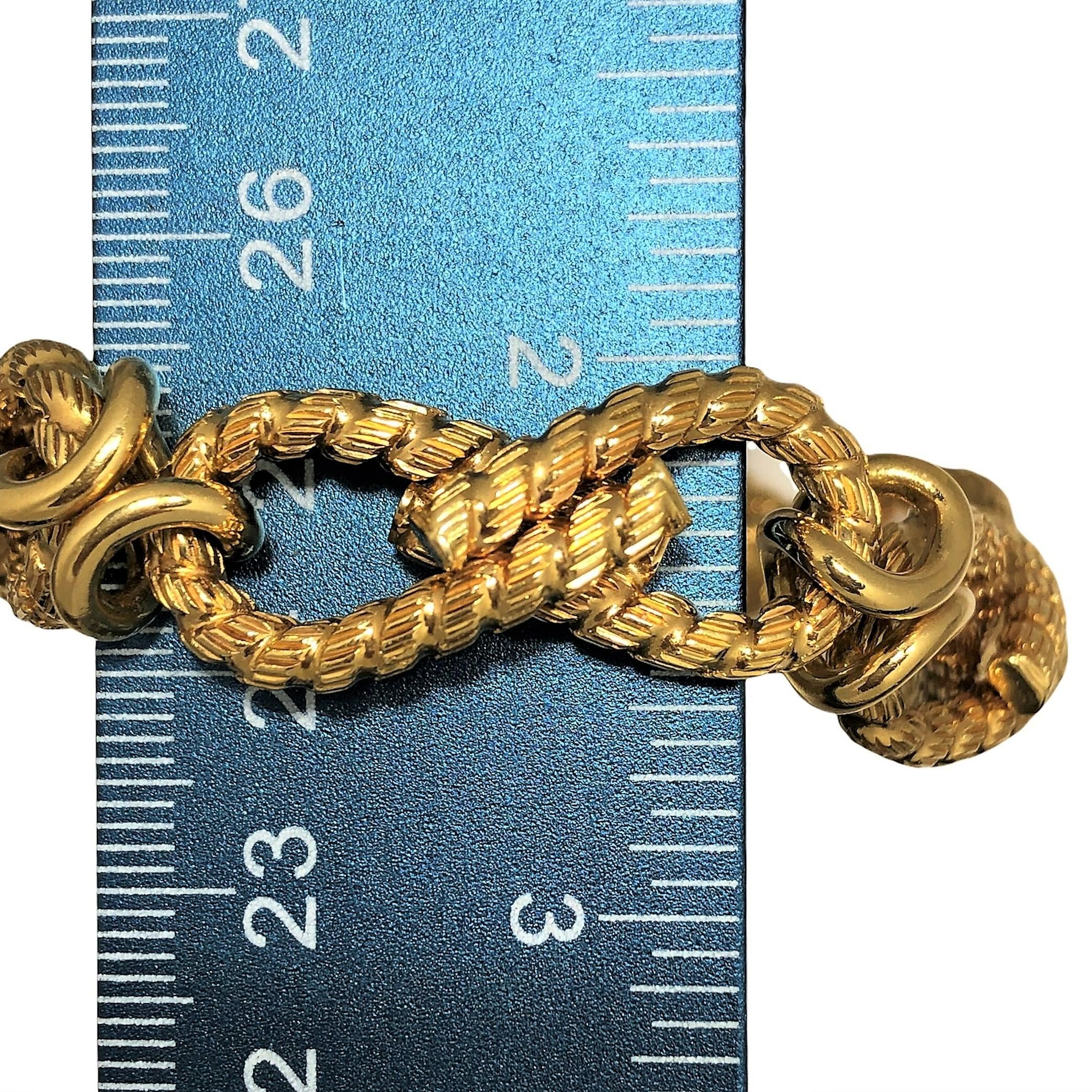 Women's Mid-20th Century Casual Eternity Link 18k Gold Bracelet