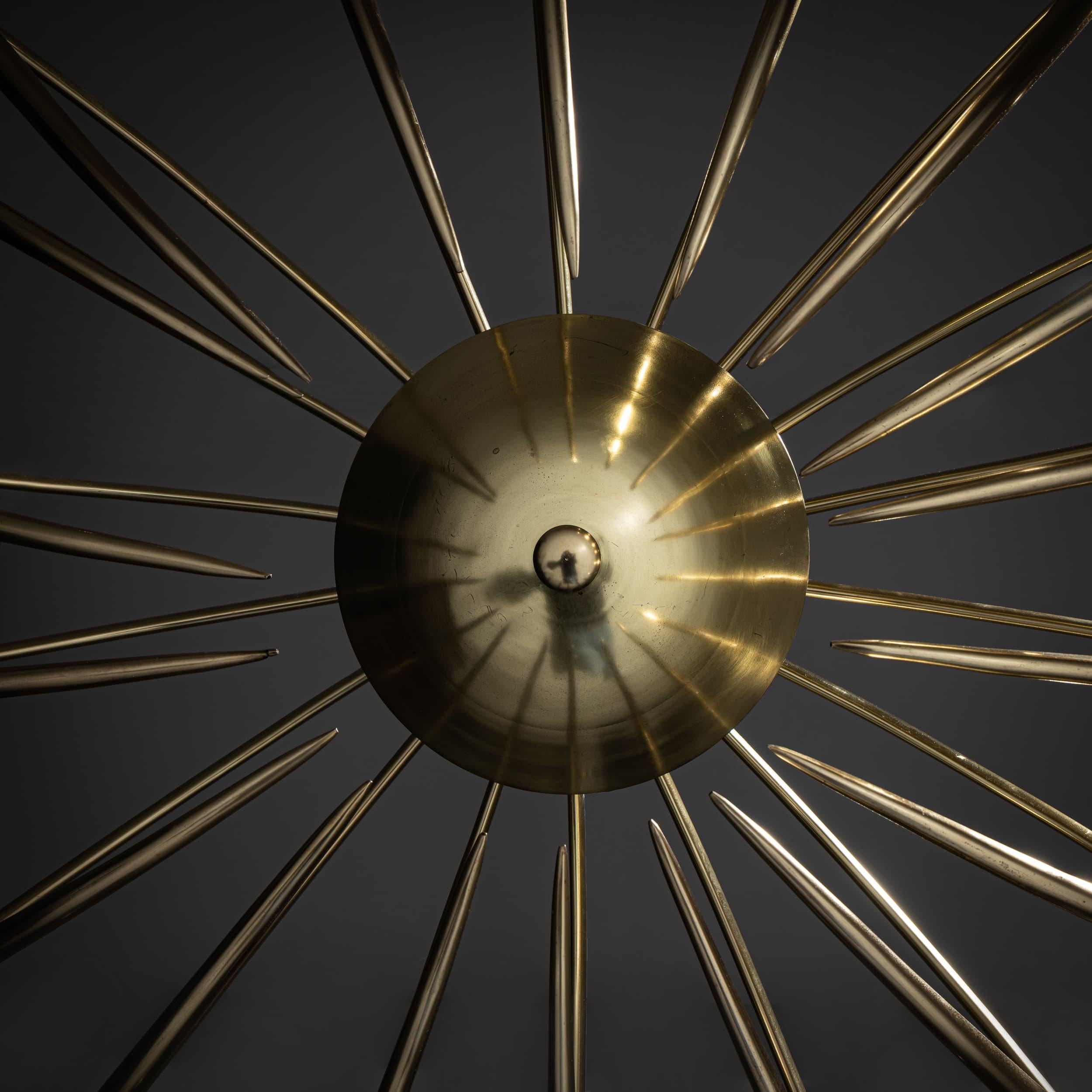 Mid-20th Century Ceiling Chandelier by Oscar Torlasco for Lumi For Sale 5
