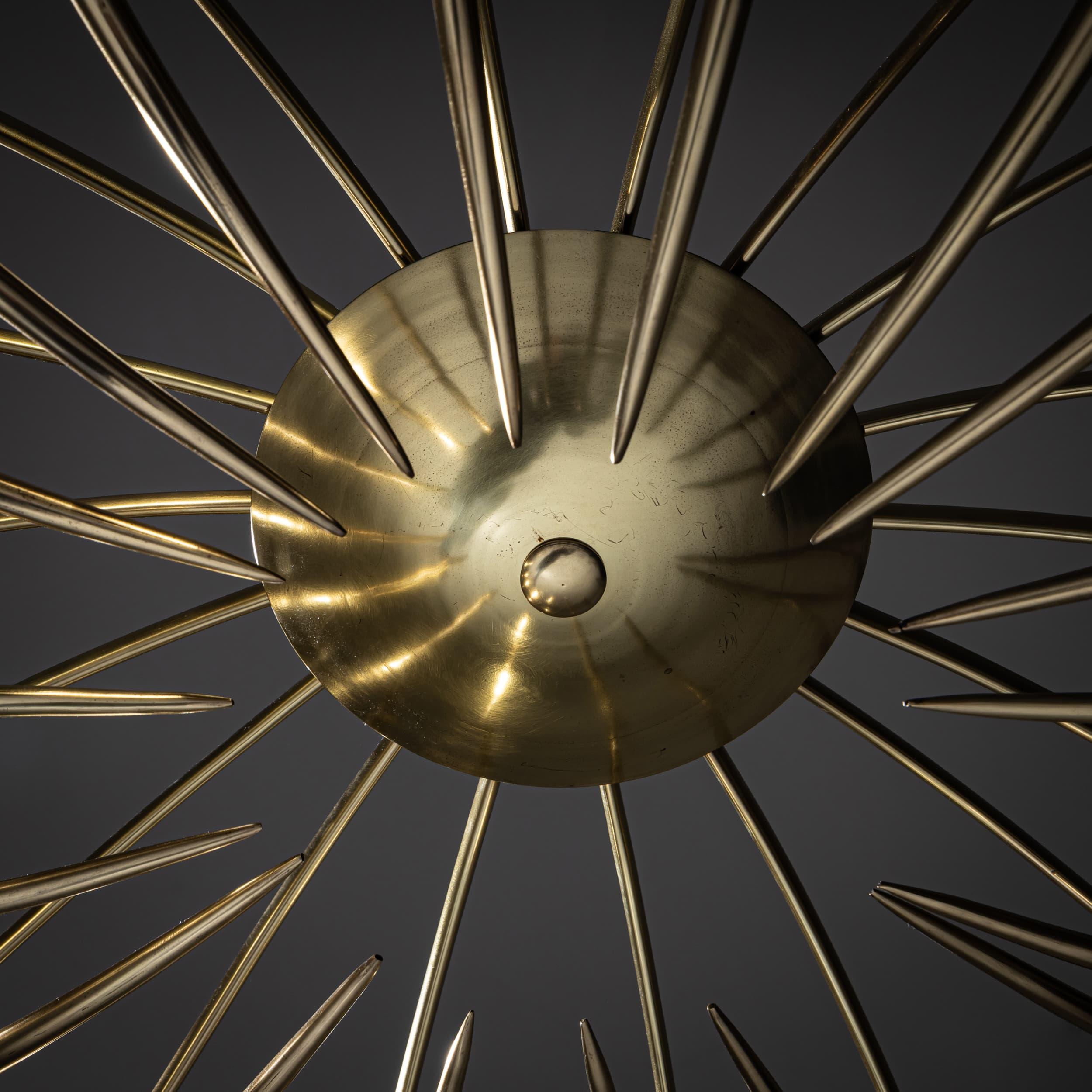Mid-20th Century Ceiling Chandelier by Oscar Torlasco for Lumi For Sale 7