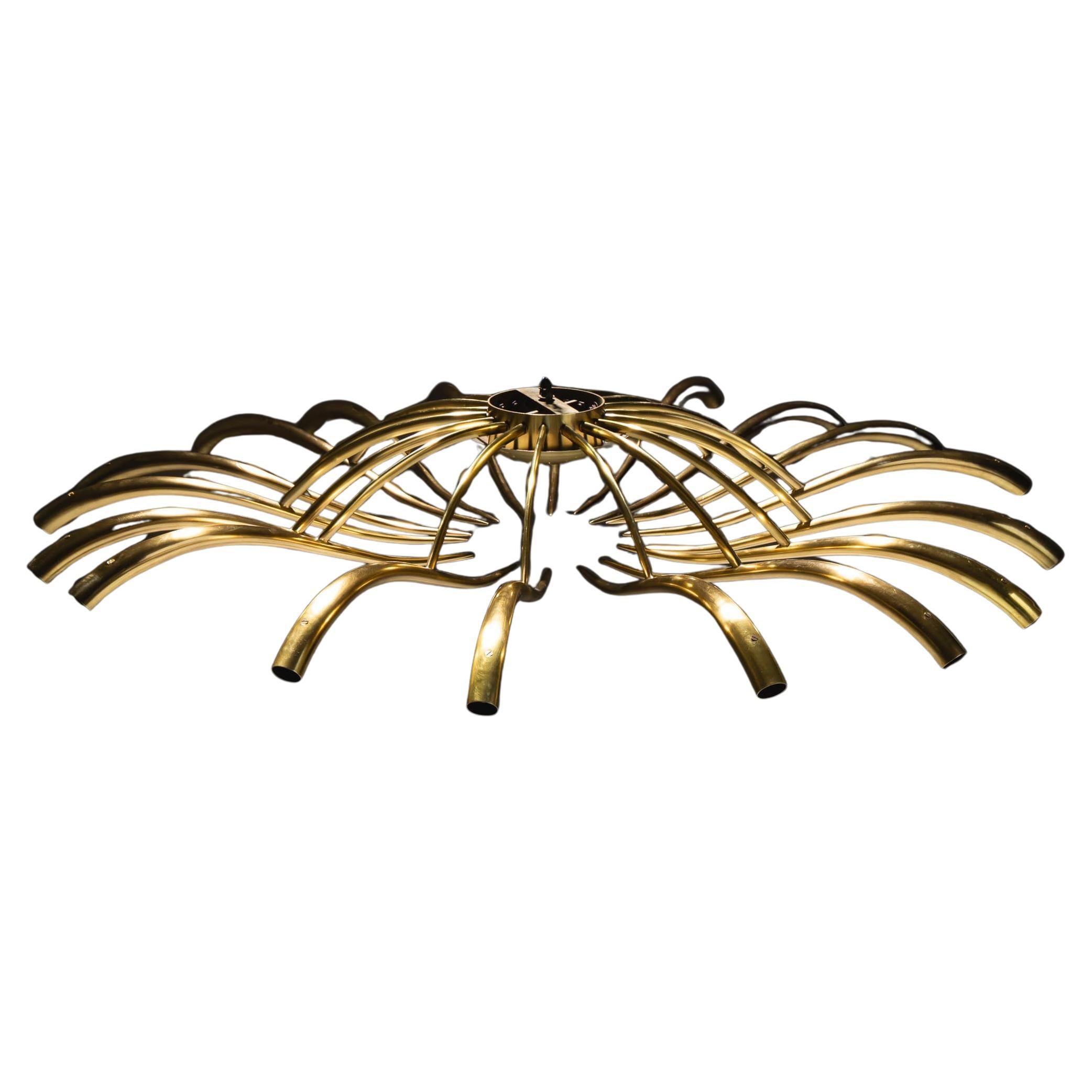 Mid-20th Century Ceiling Chandelier by Oscar Torlasco for Lumi For Sale