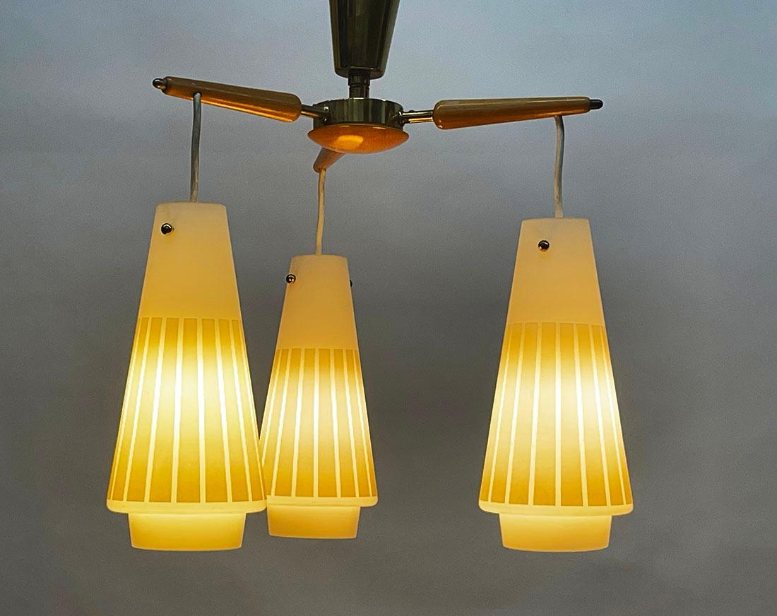 Lampada da soffitto della metà del XX secolo in vendita 1