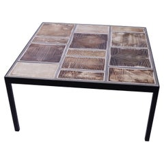 Table basse en céramique du milieu du XXe siècle de Vallauris, Roger Capron