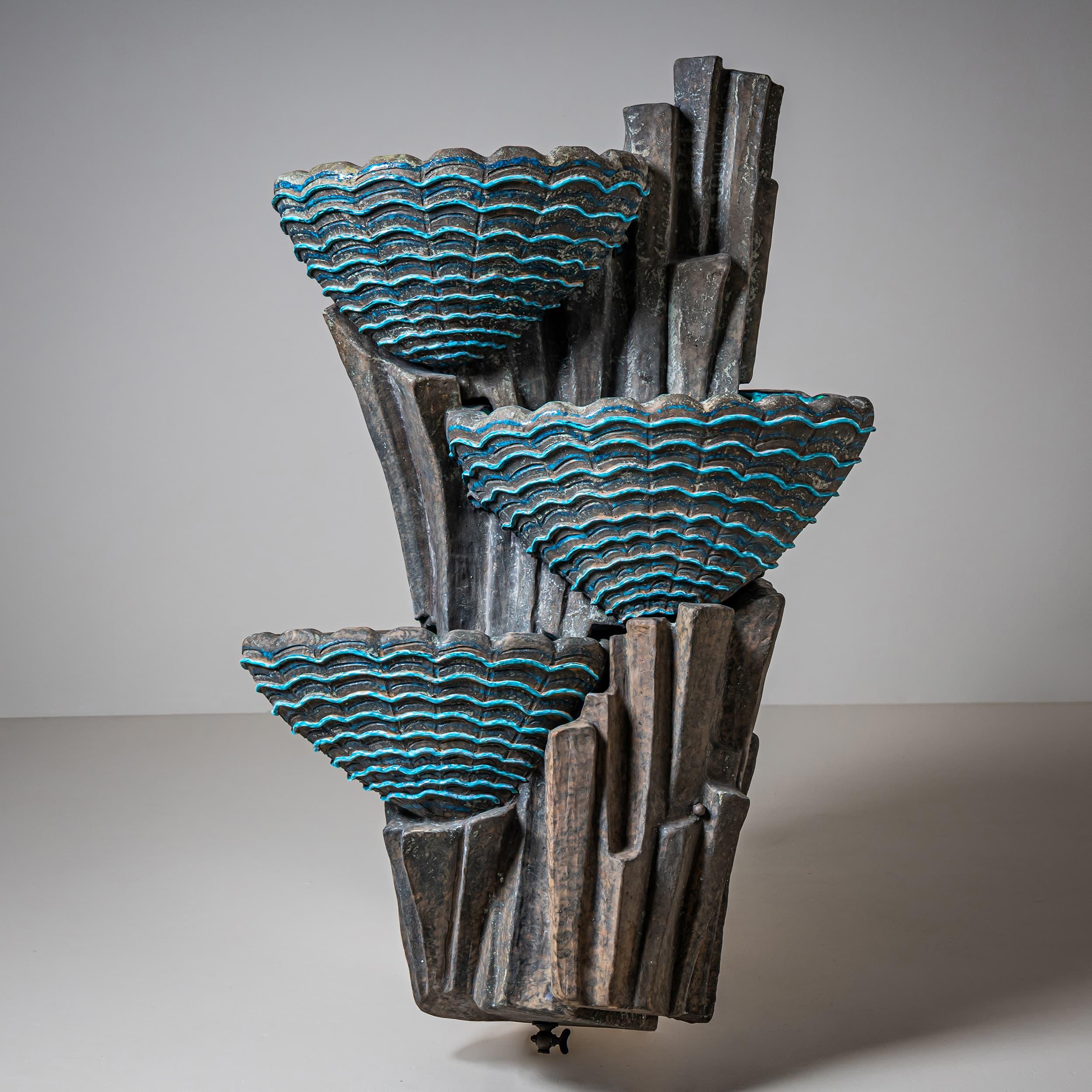 Mid-20th Century Ceramic Indoor Fountain, likely Venice, San Polo In Good Condition For Sale In New York, NY