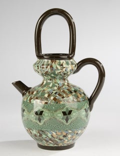 Jarra de cerámica de mediados del siglo XX - Jean Gerbino - Vallauris