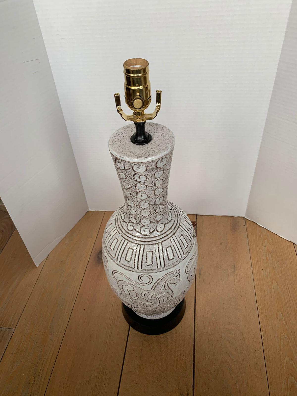 Mid-20th Century Ceramic Lamp For Sale 11