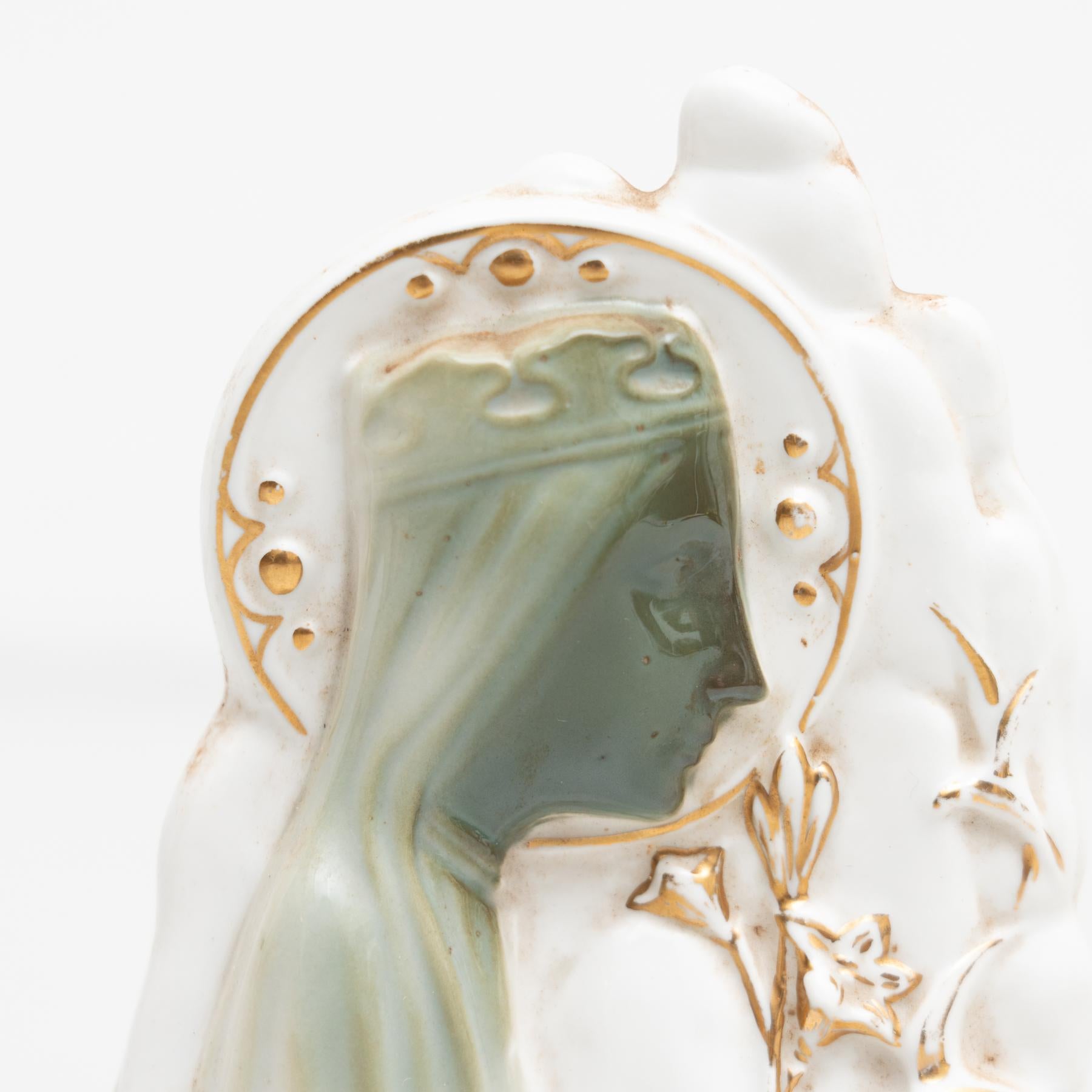Mid-20th Century Ceramic Montserrat Virgin Memorabilia For Sale 4