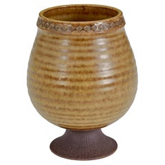 Mid 20th century ceramic pot by Gunnar Nylund of Rorstrand