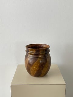 Mid 20th Century Ceramic Swirled Planter / Vessel