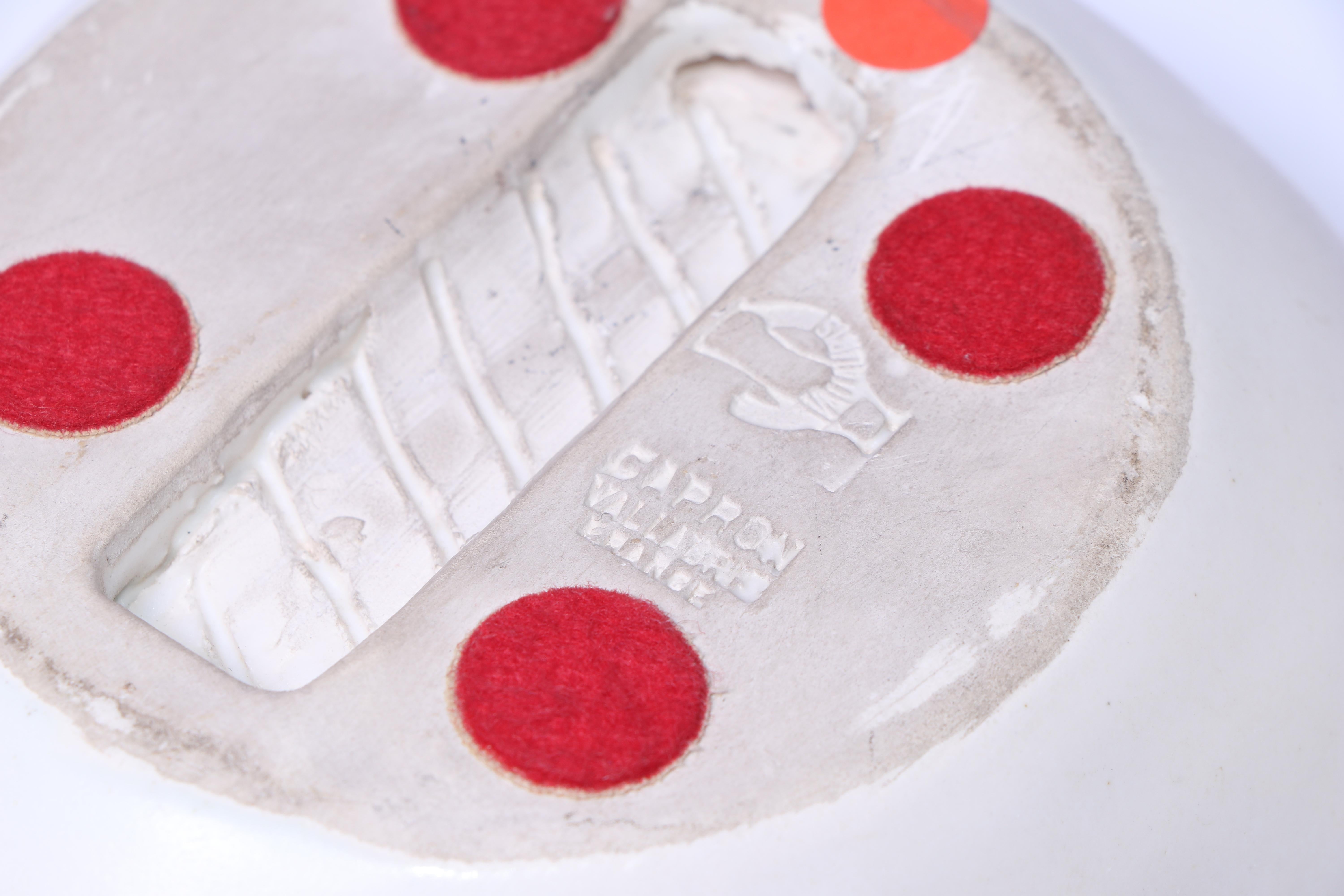 Mid-20th Century Mid 20th Century Ceramic Toro Vide-Poche from Vallauris For Sale