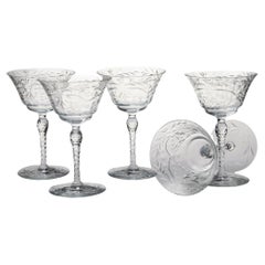 Mid-20th Century Champagne Flutes; Set of 10