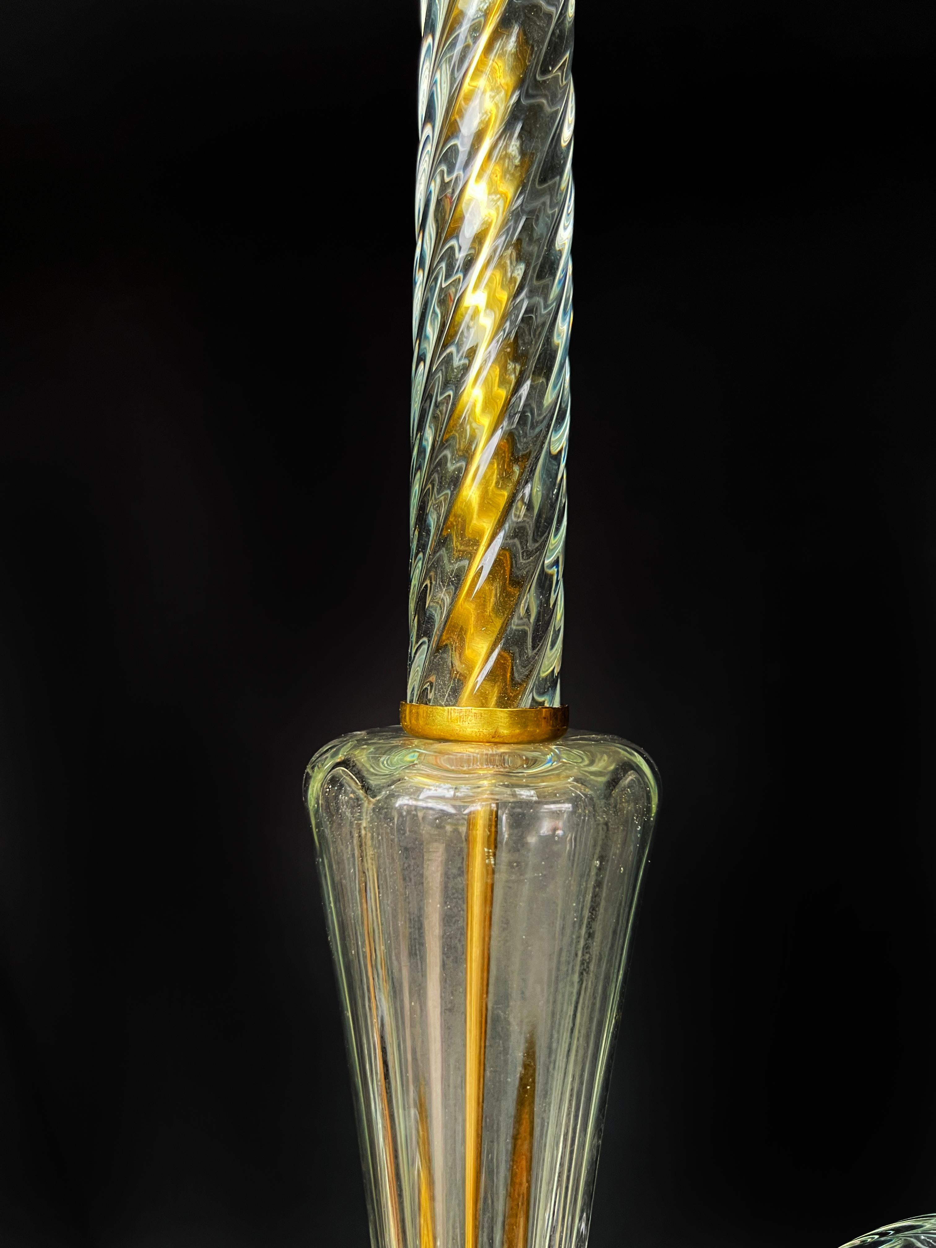 Lampadario di charme della metà del XX secolo di Ercole Barovier, Murano, 1940 in vendita 8
