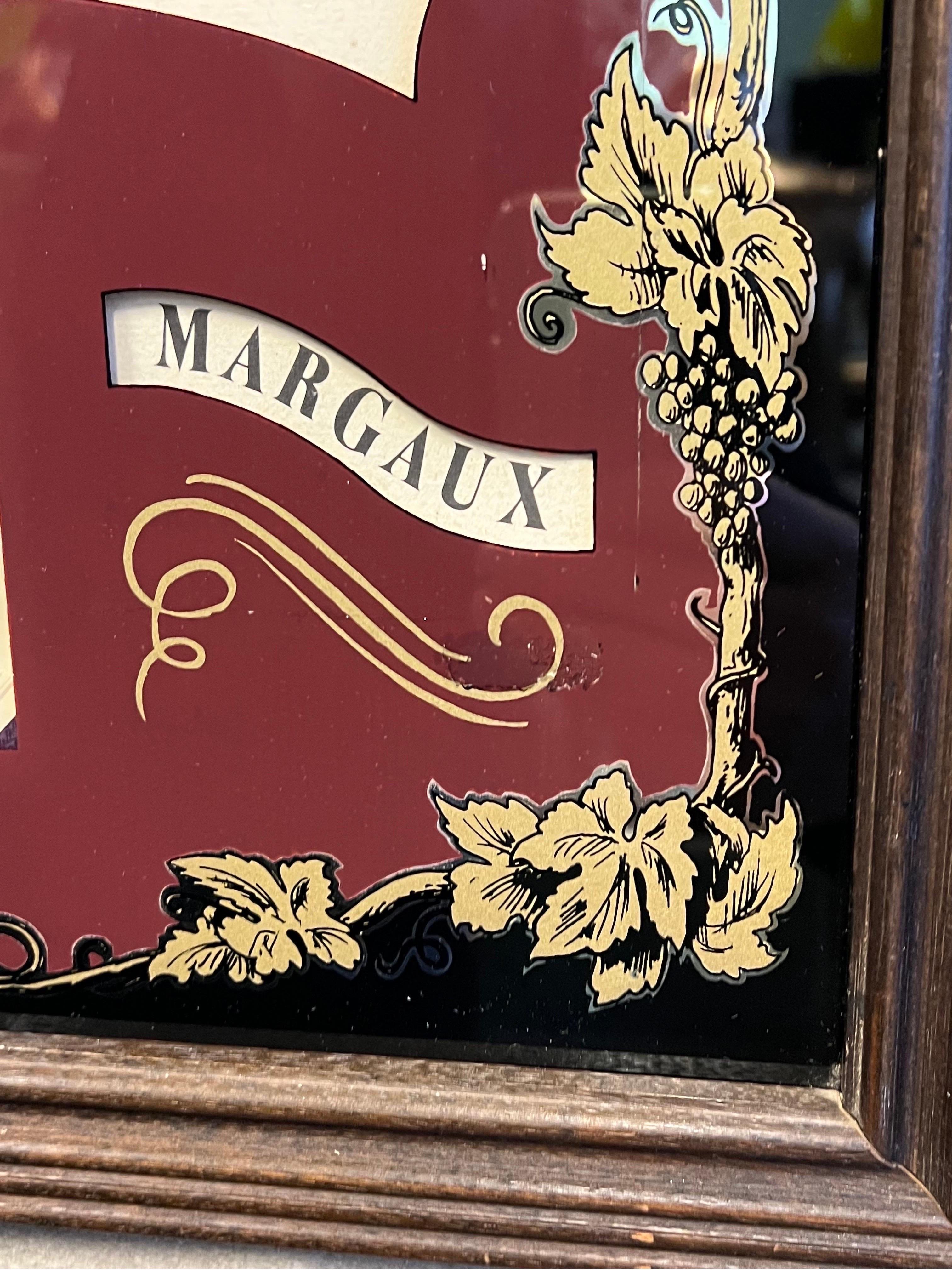 Mid-20th Century Chateau Margaux Wine Lable Hallmark In Good Condition In Hoogeveen, NL