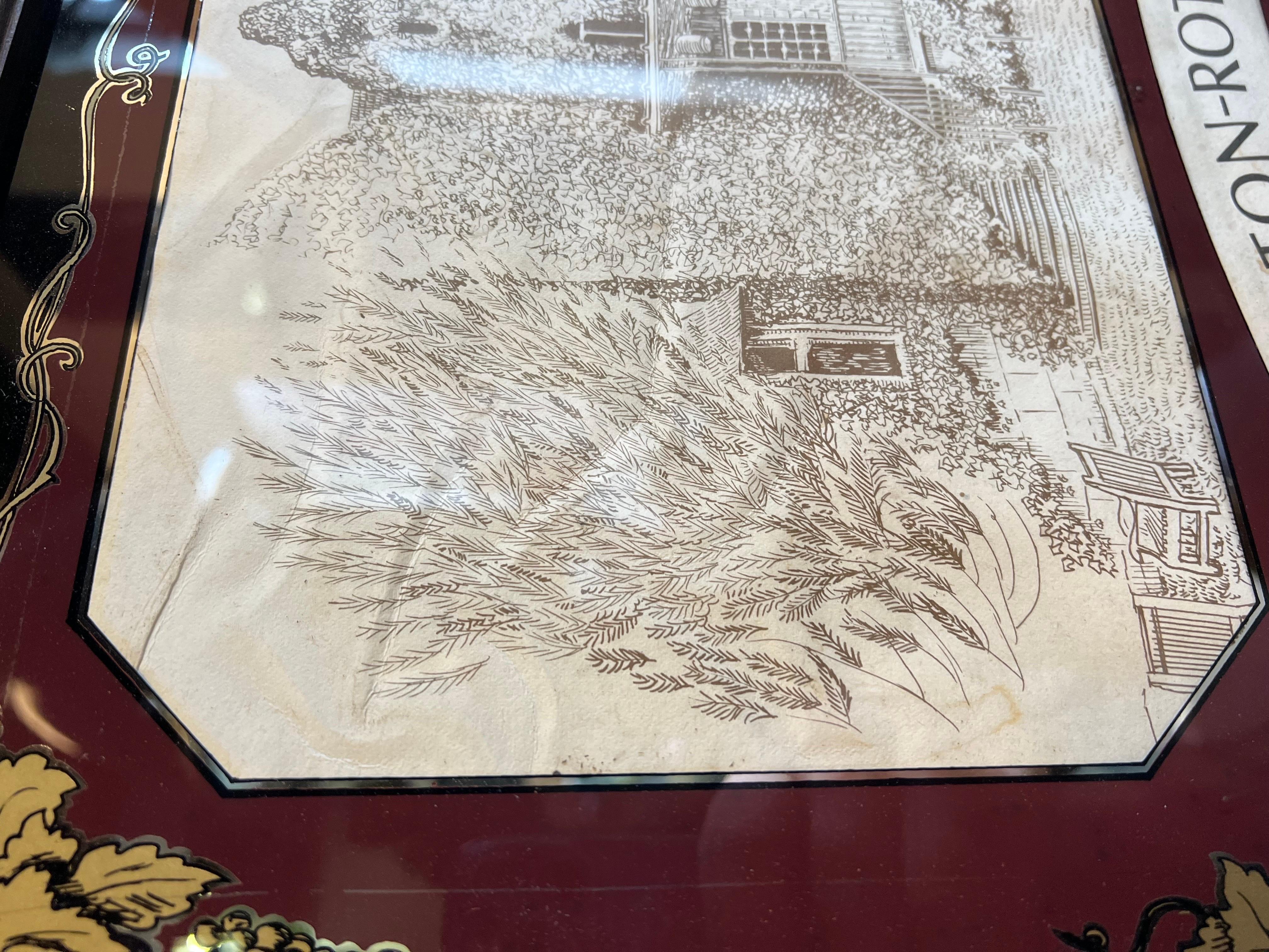 Mid-20th Century Mid 20th century Chateau Mouton Rothschild wine hallmark