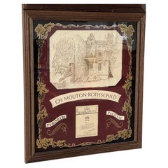 Mid 20th century Chateau Mouton Rothschild wine hallmark