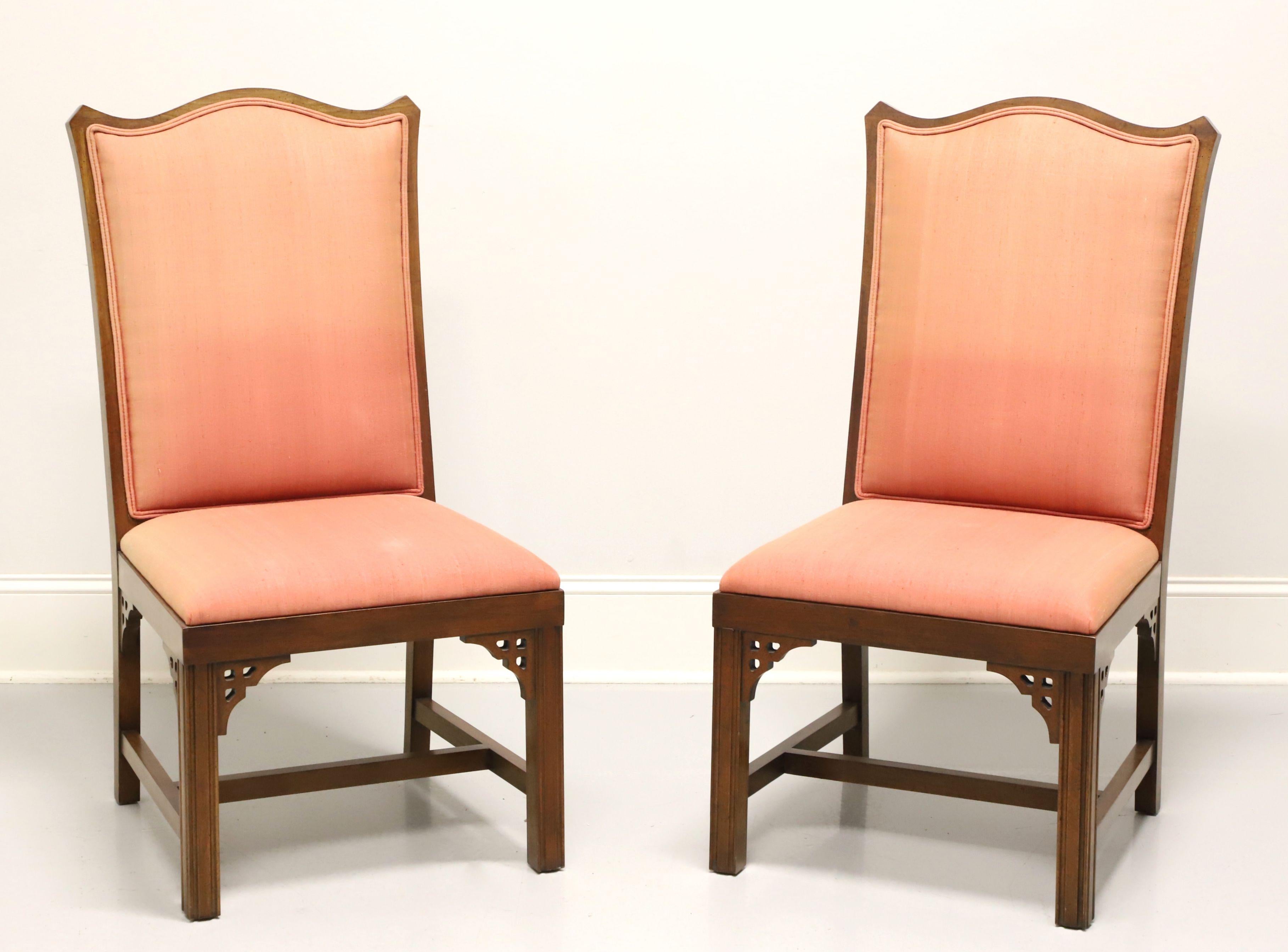 Mid 20th Century Cherry Asian Inspired Dining Side Chairs - Pair B 4