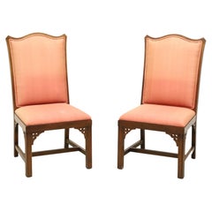 Mid 20th Century Cherry Asian Inspired Dining Side Chairs - Pair B