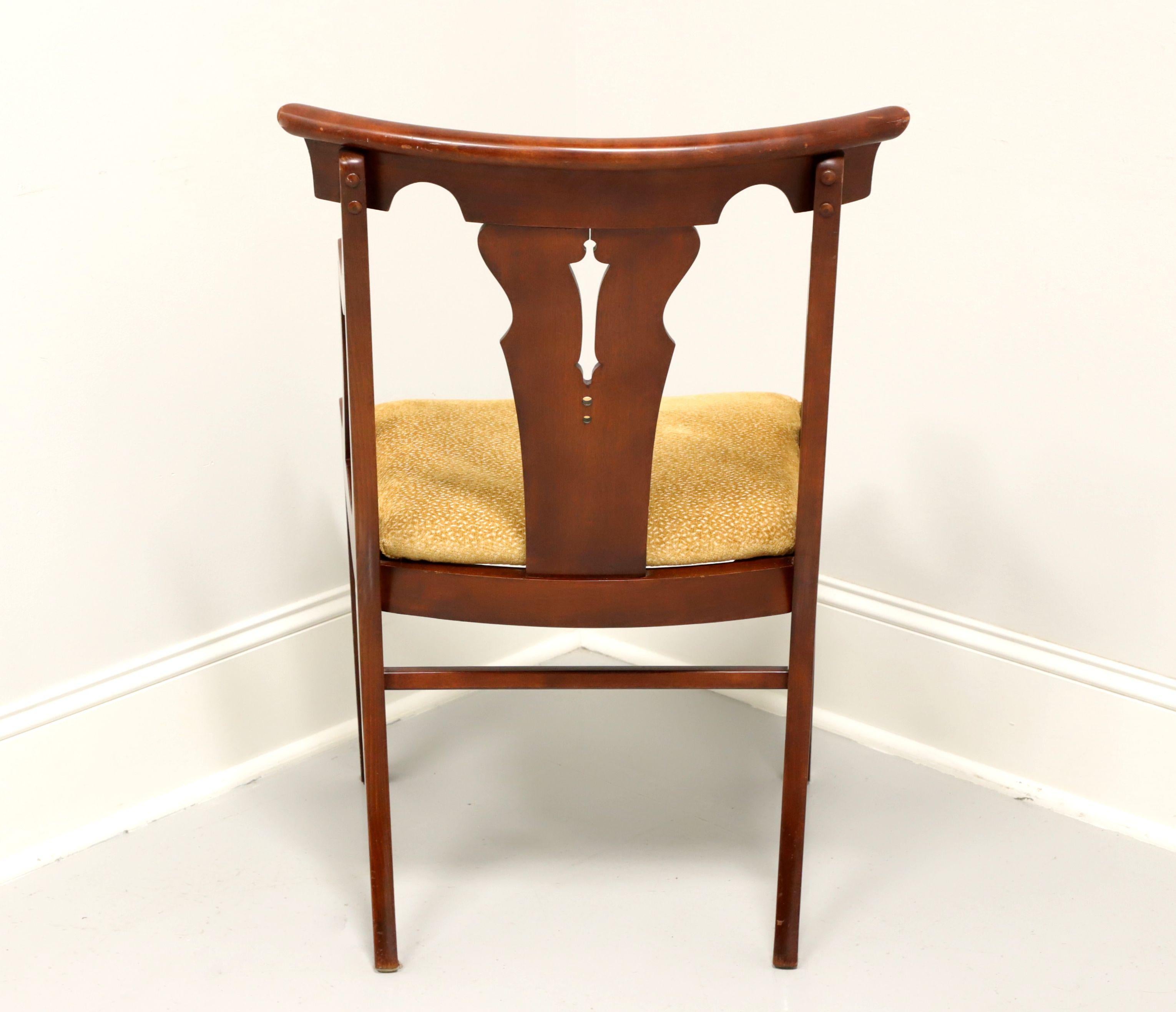 Mid 20th Century Cherry Empire Style Dining Armchair In Good Condition For Sale In Charlotte, NC