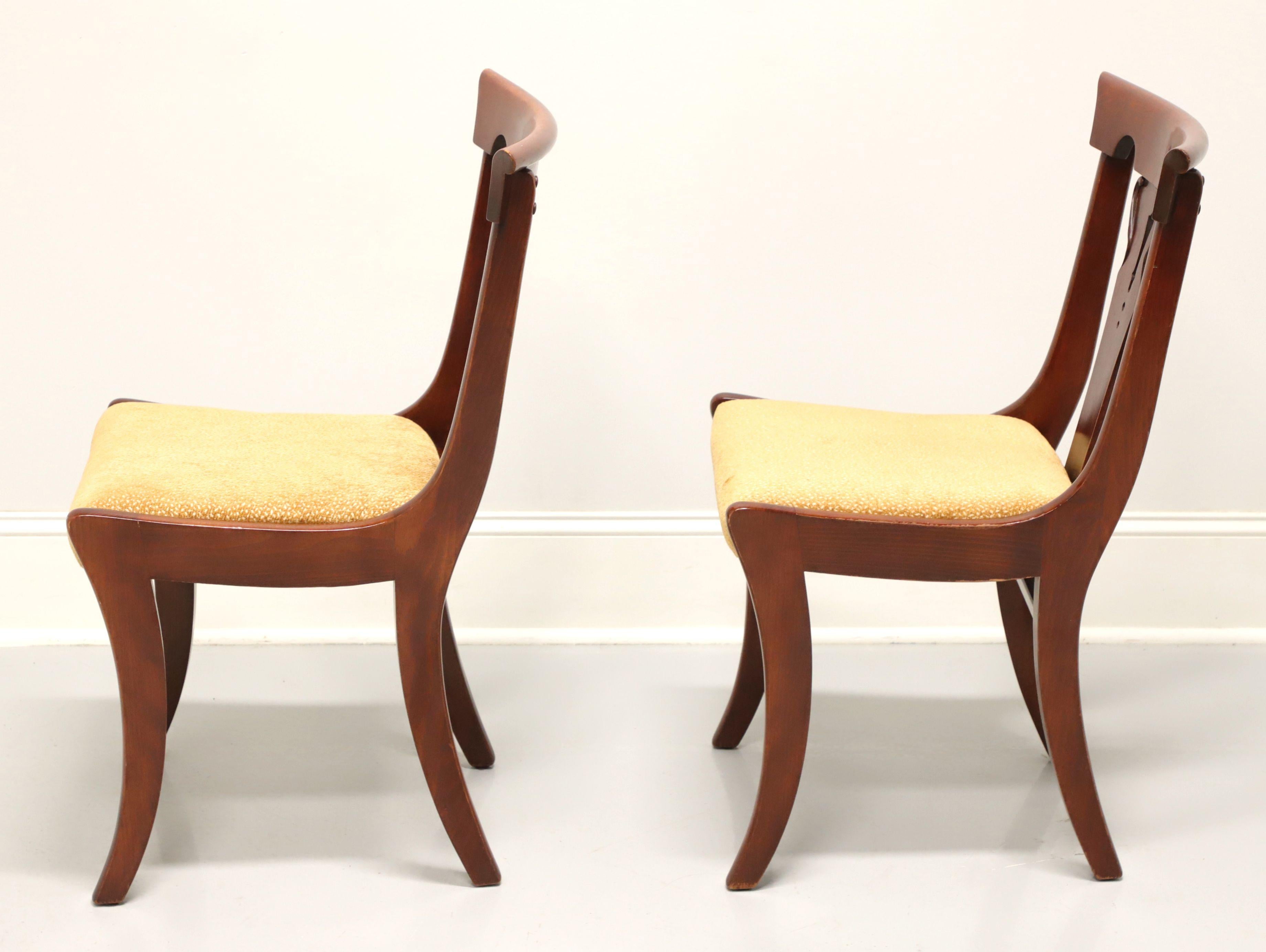 Mid 20th Century Cherry Empire Style Dining Side Chairs - Pair A For Sale 2