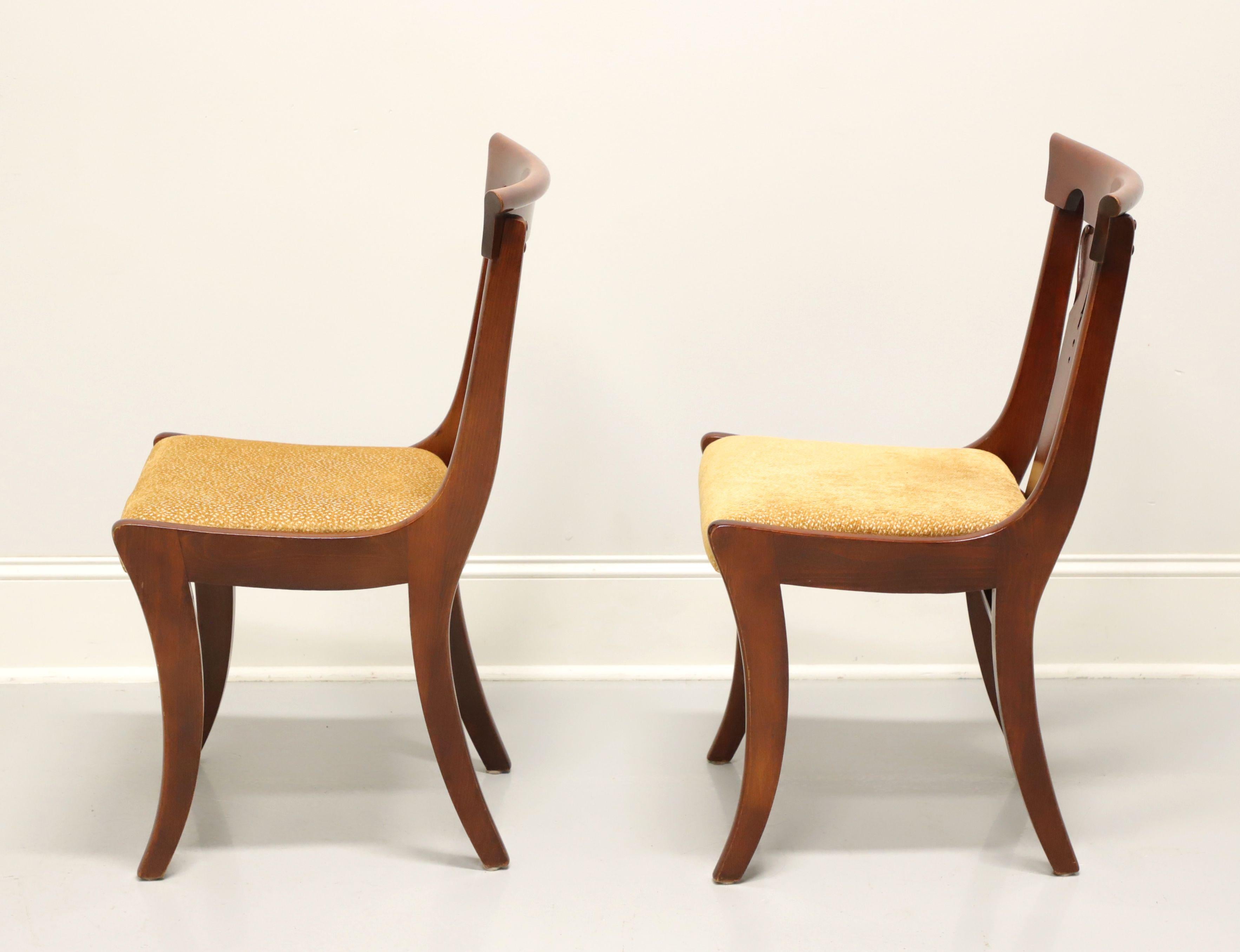 Mid 20th Century Cherry Empire Style Dining Side Chairs - Pair B For Sale 1