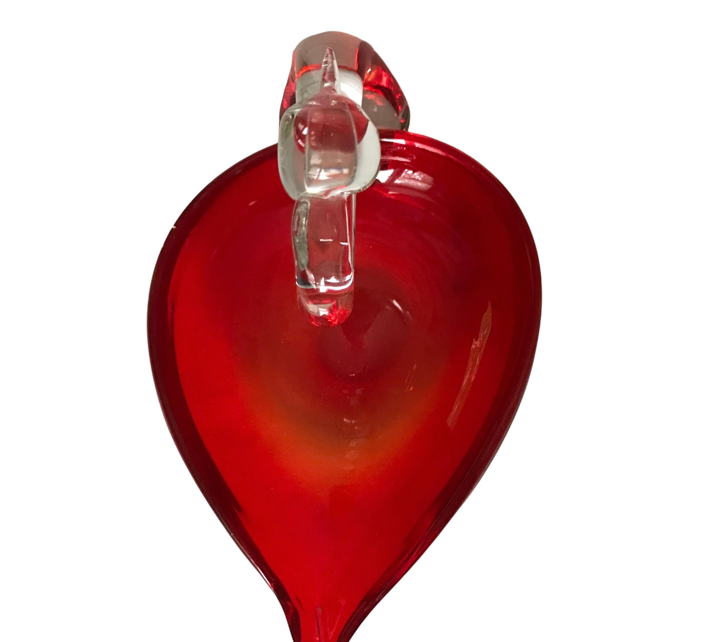 glass swan bowl