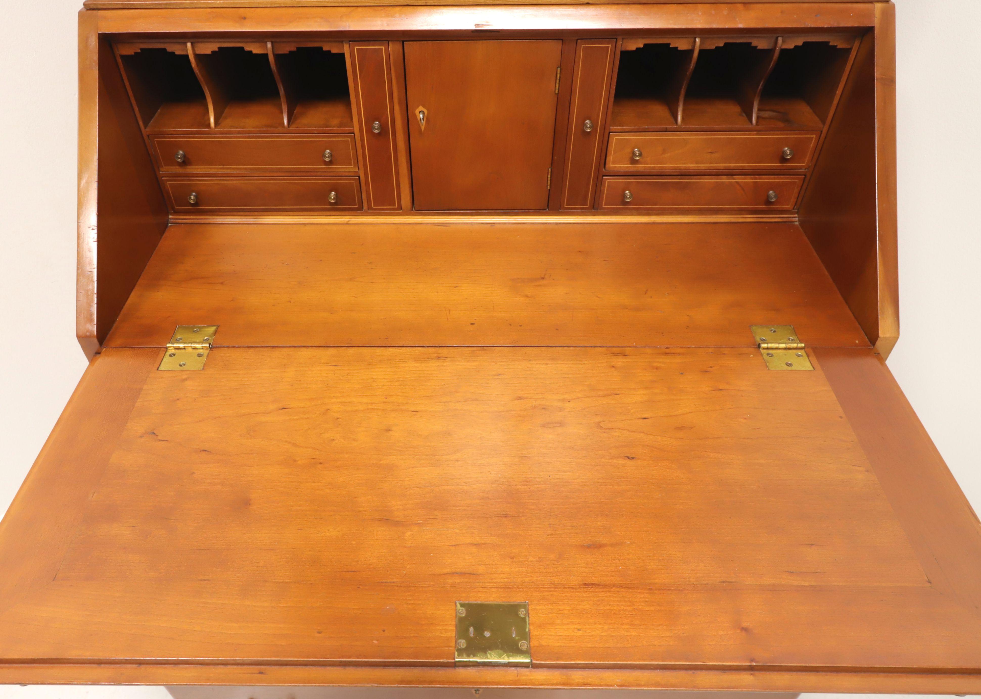 Mid 20th Century Cherry Secretary Desk W/ Blind Door Bookcase, Attrib. BENBOW'S 4