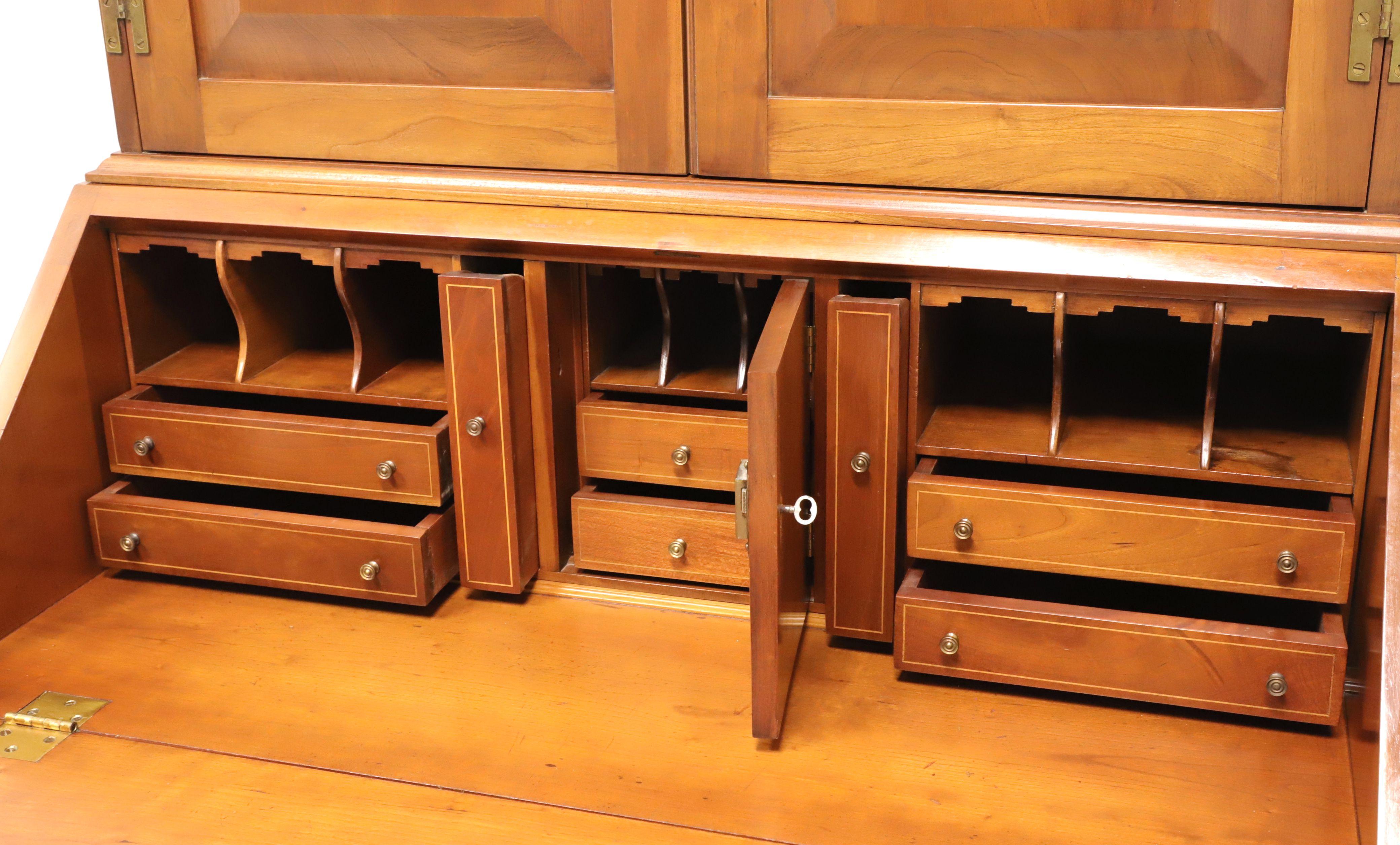 Mid 20th Century Cherry Secretary Desk W/ Blind Door Bookcase, Attrib. BENBOW'S 3