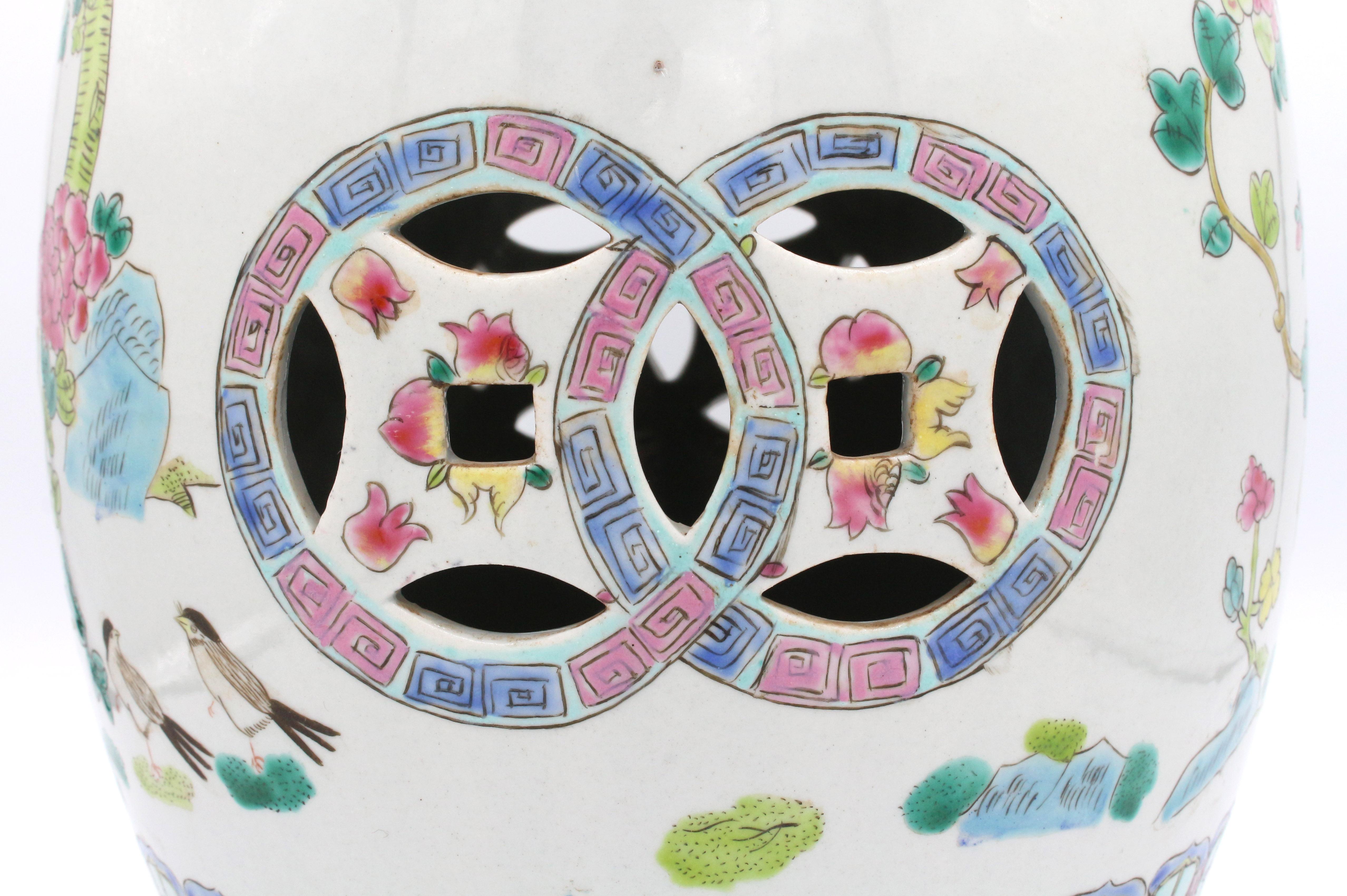Mid-20th Century Child's Size Chinese Porcelain Garden Seat For Sale 2