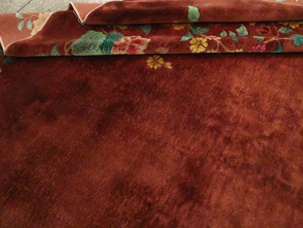 Mid-20th Century Chinese Art Deco Long Room Size Carpet 3