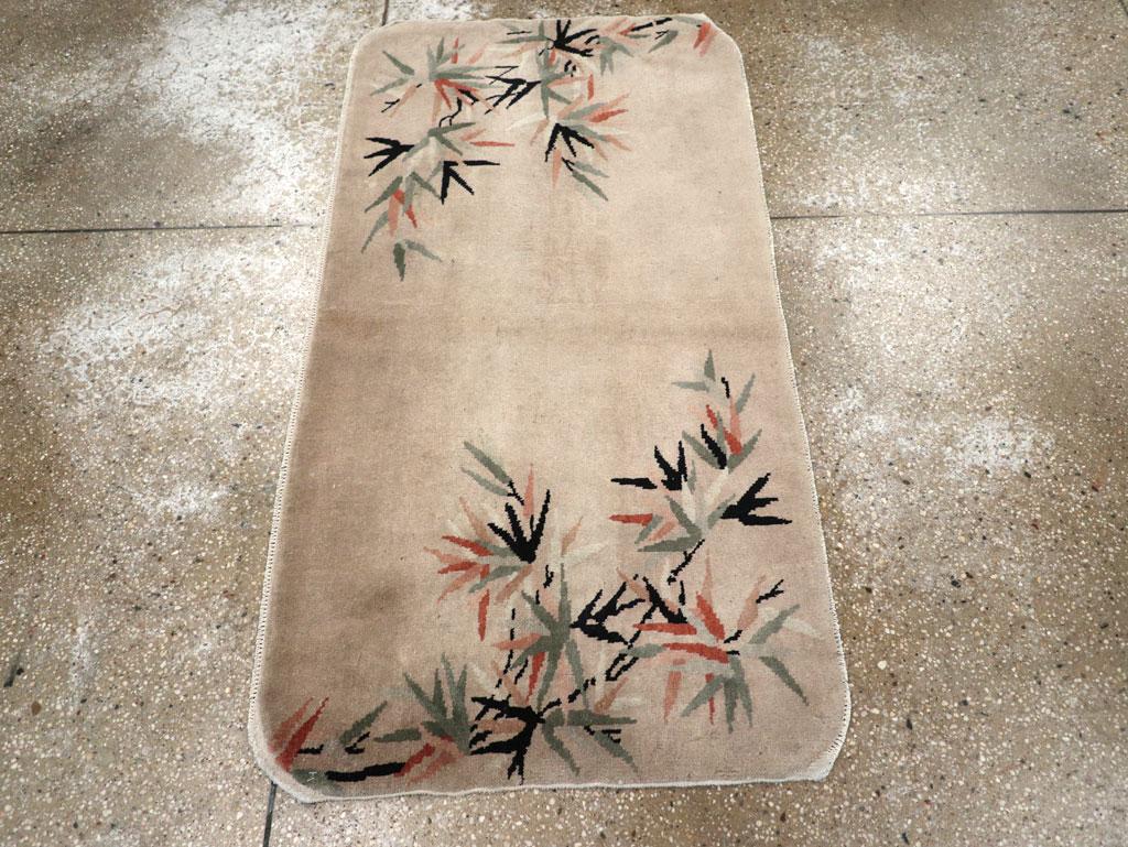 Noué à la main Tapis chinois Art déco du milieu du 20e siècle en vente