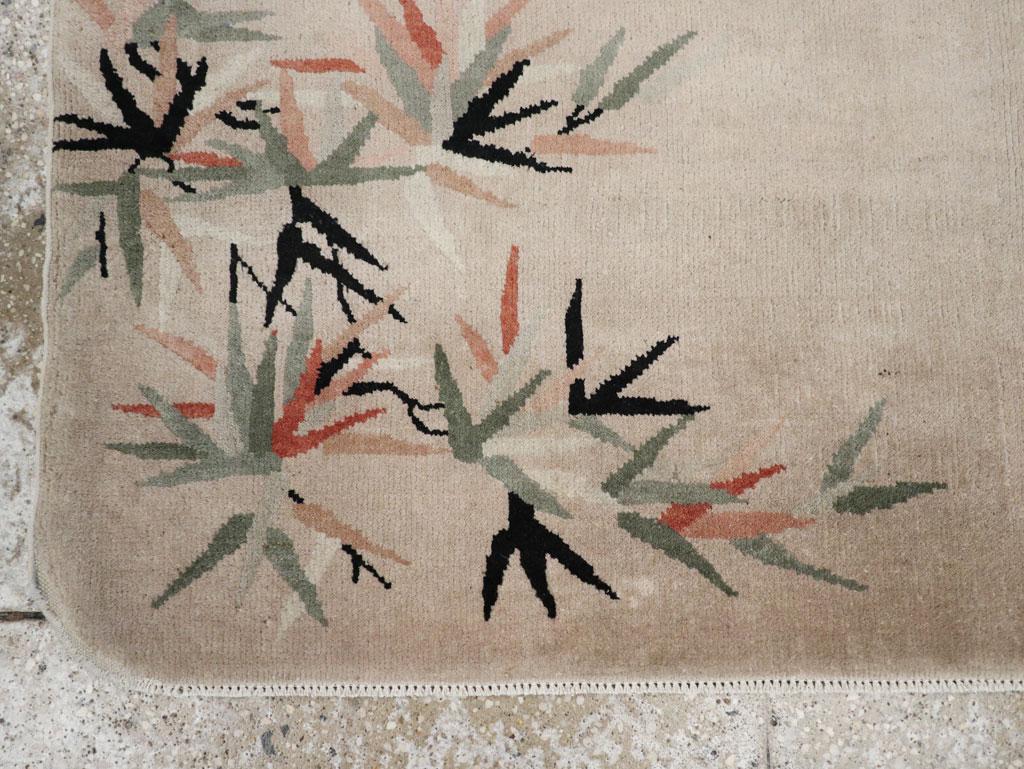 Mid-20th Century Chinese Art Deco throw rugs For Sale 2