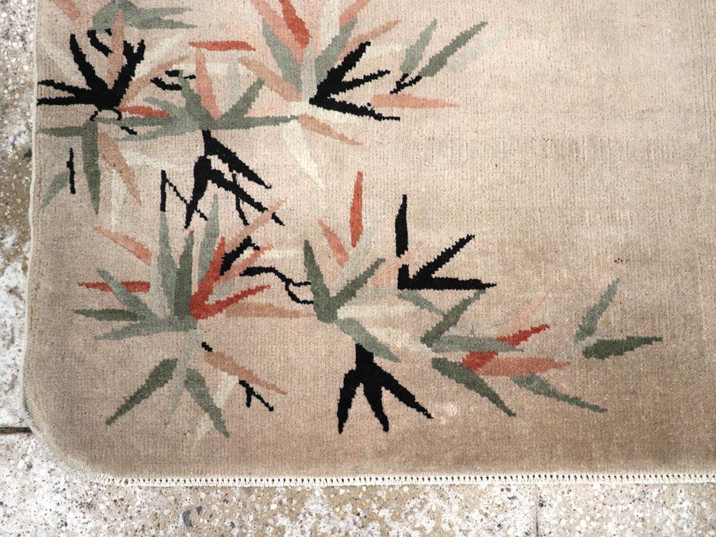 Laine Tapis chinois Art déco du milieu du 20e siècle en vente