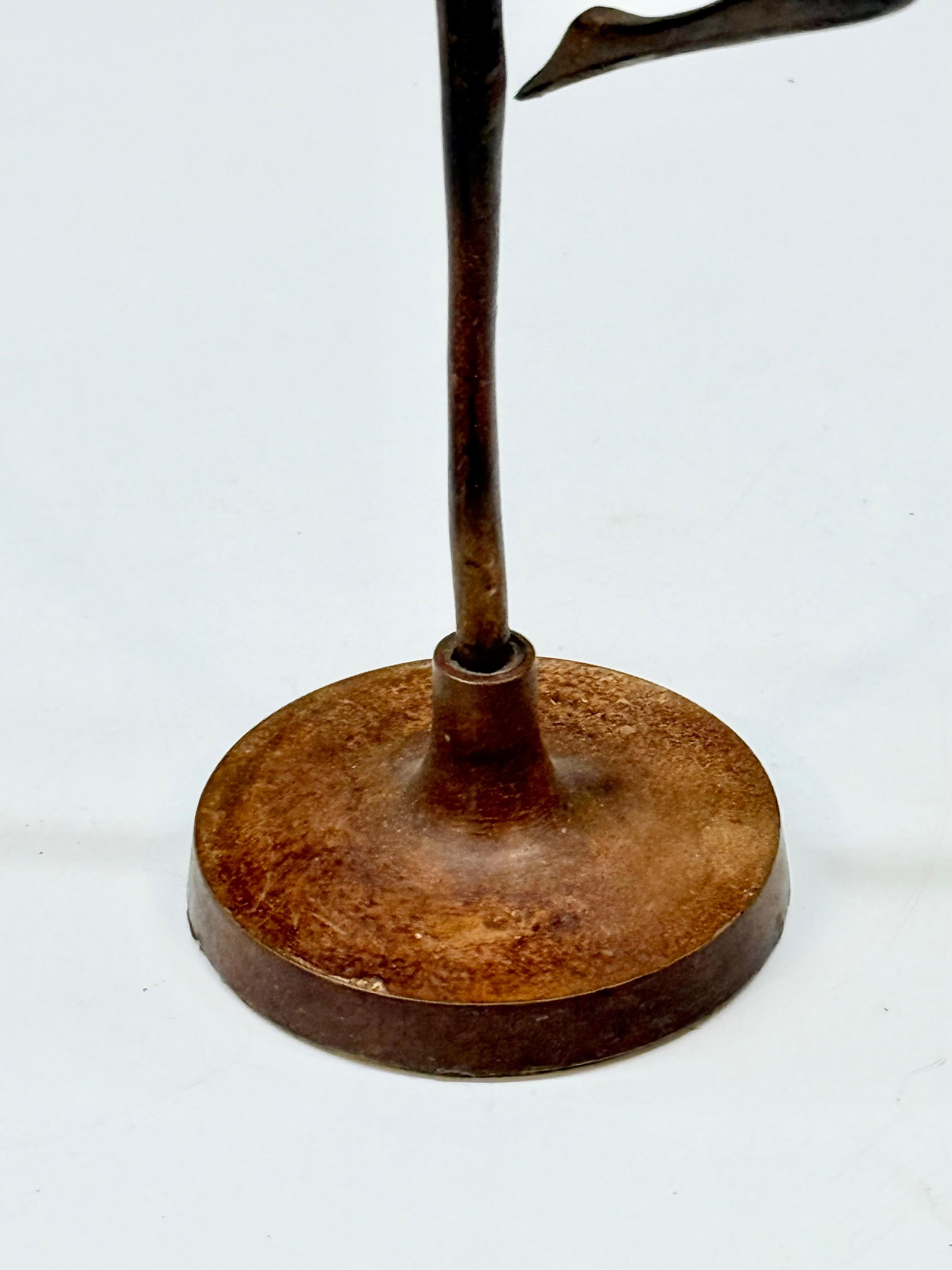 Mid-20th Century French Bronze Dancer Figurine, Modernist Style, 1950s–1960s For Sale 4
