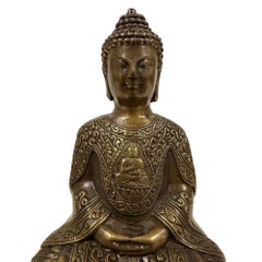 Mid 20th Century Chinese Bronze Shakyamuni/Amitabha Buddha Statue