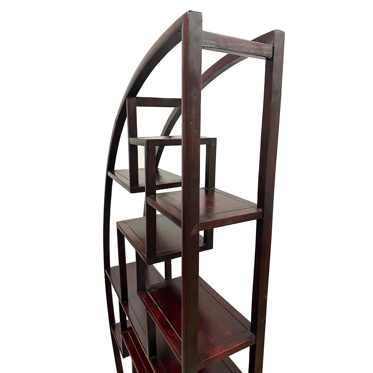 Mid-20th Century Chinese Carved Collector's Display Shelf/Room Divider 4