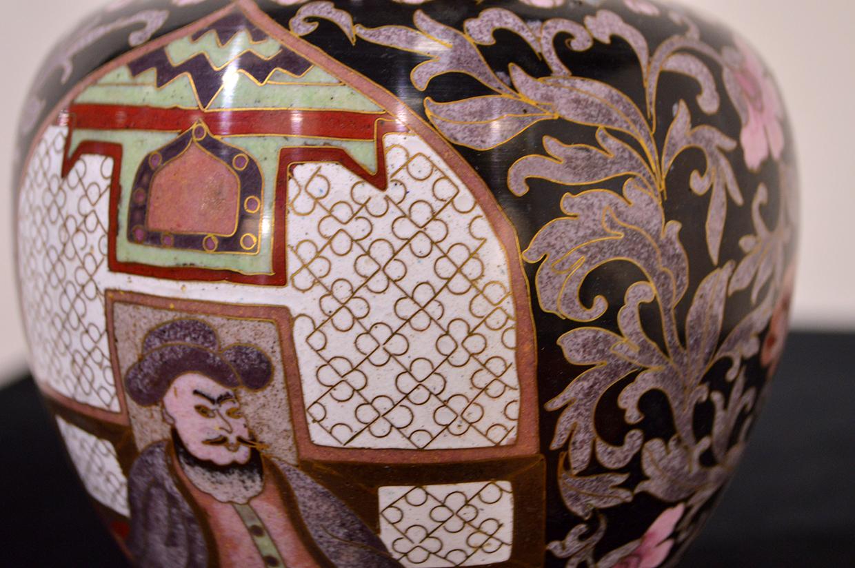Mid-20th Century Chinese Cloisonné Vase For Sale 8