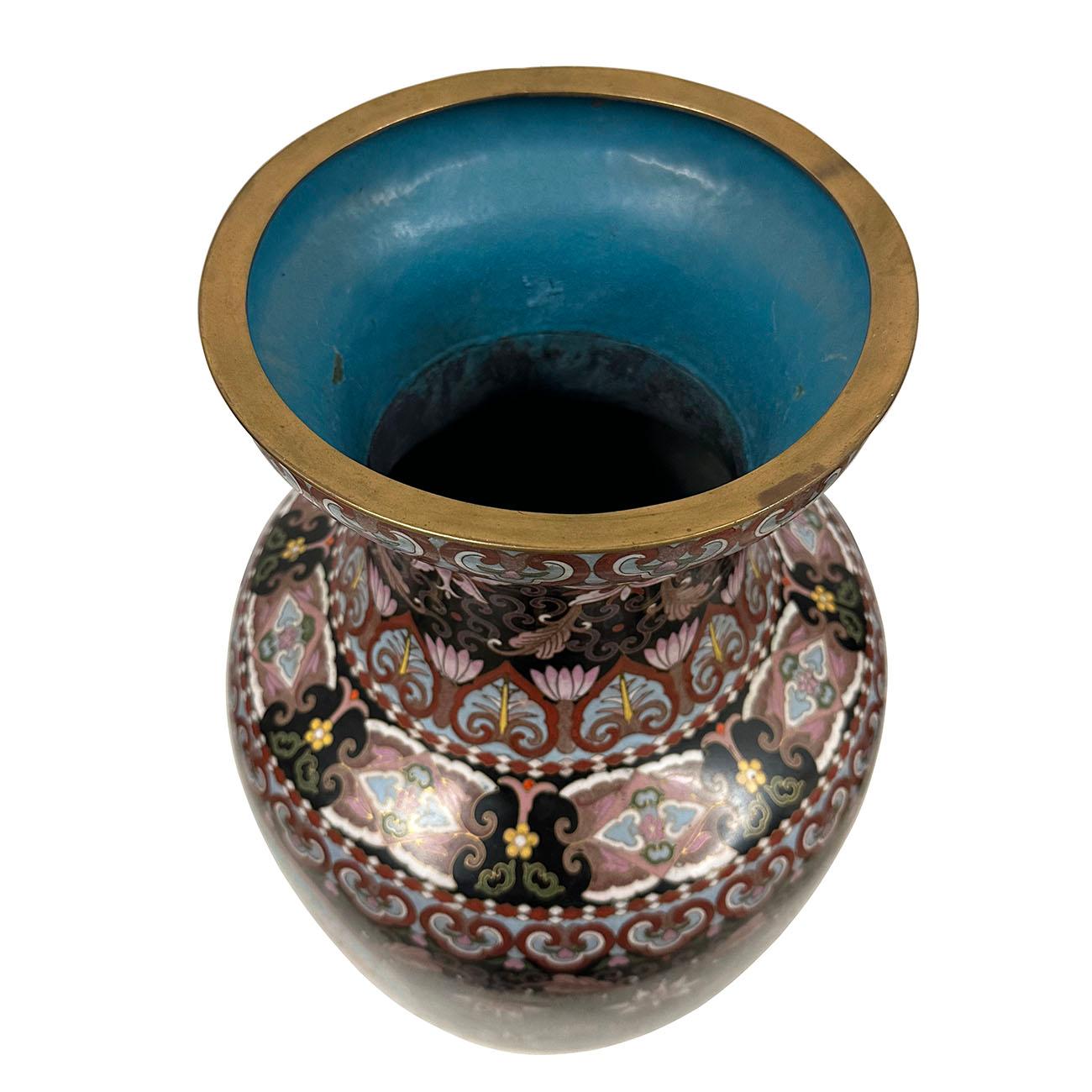 Mid-20th Century Chinese Cloisonne Vase For Sale 8