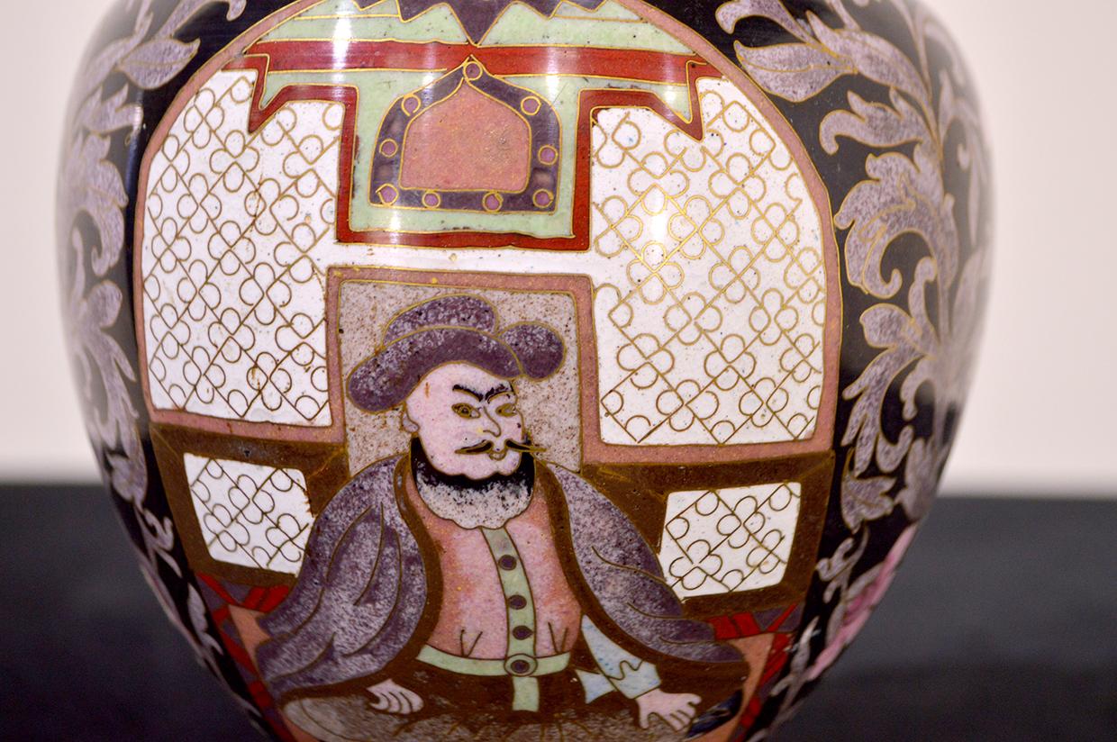 Mid-20th Century Chinese Cloisonné Vase For Sale 2