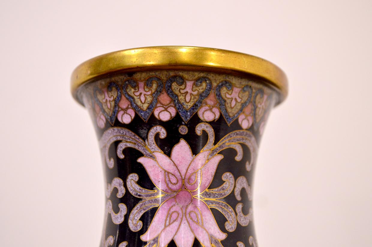 Mid-20th Century Chinese Cloisonné Vase For Sale 3